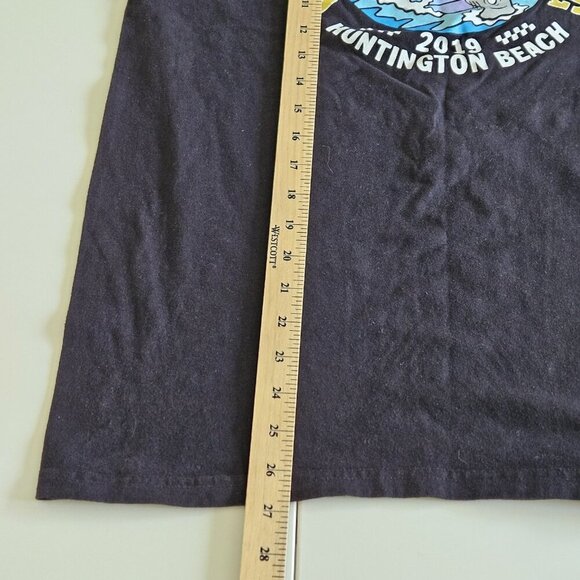 Vans T Shirt Mens M Black Graphic Print LS Cotton US Open Of Surfing Streetwear - Picture 8 of 14